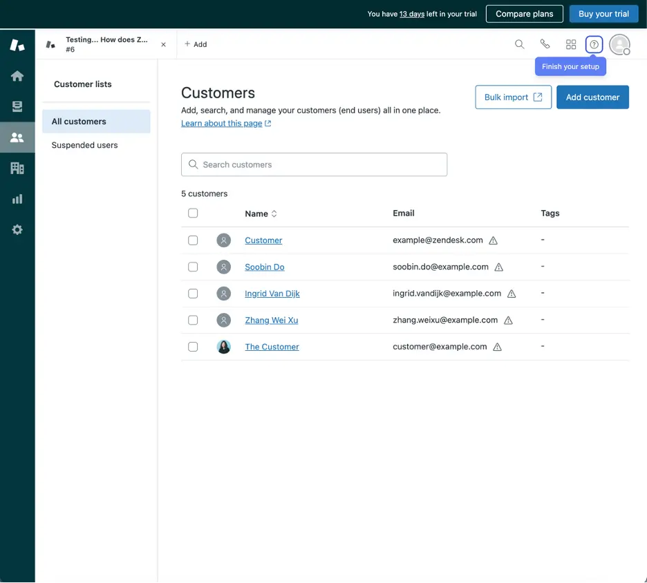 zendesk customers page screenshot